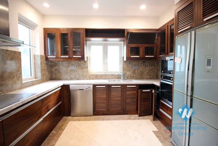 Stunning modern house for rent on Lac Long Quan in diplomat's neighborhood